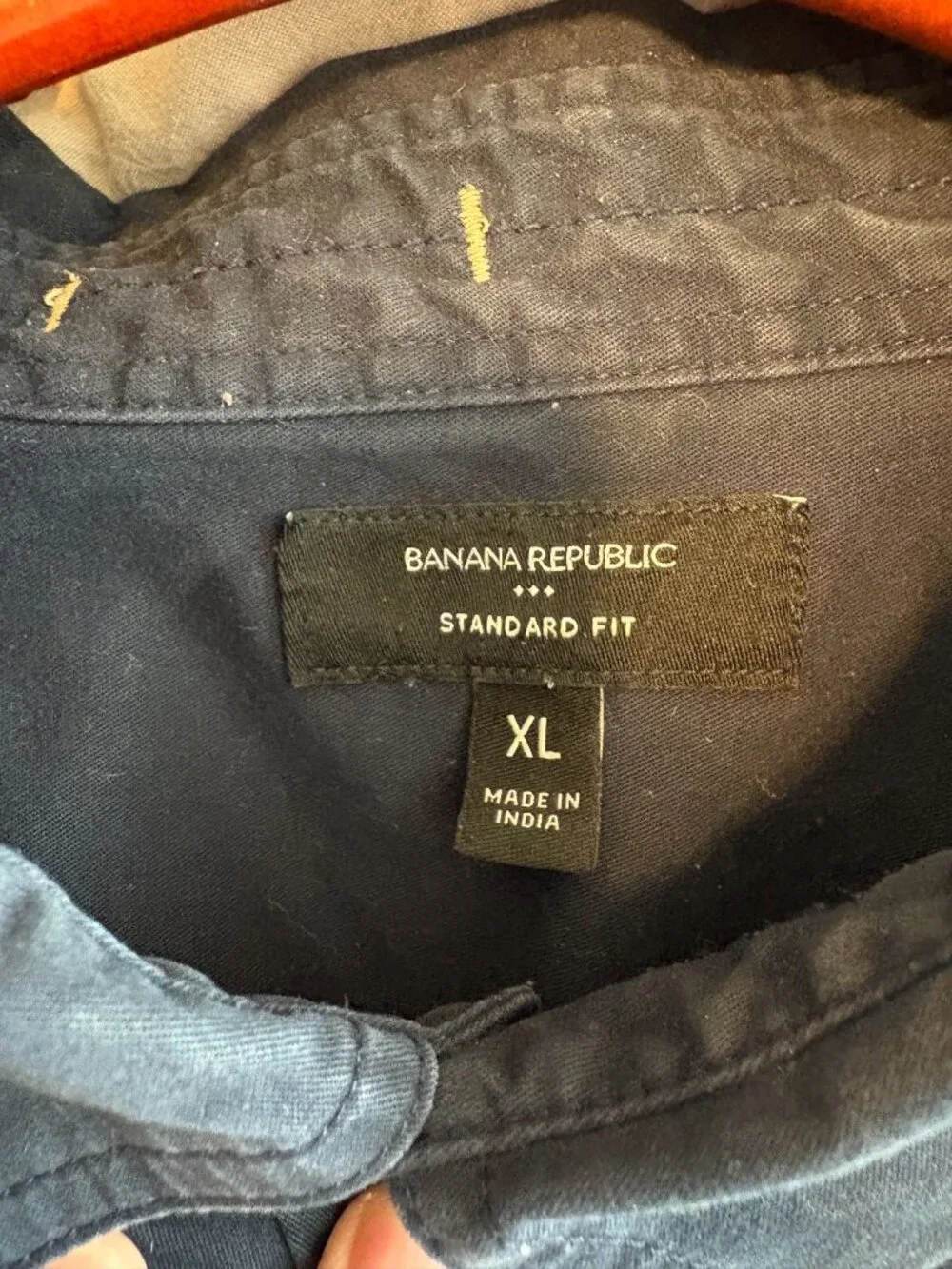 Banana Republic Mens XL Navy Cotton Shacket Utility Overshirt Jacket